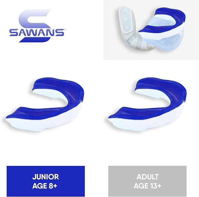 Gum Shield Mouth Guard Sports Fit Adult Junior Kids Youth Karate Contact Boxing Jaw Protection Lacrosse Senior Football, Hockey, Rugby,