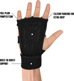 SAWANS Gym Fitness Open Workout Gloves Weight Lifting Anti Slip Padded Palm Protection Hand Grips for Men & Woman Wrist Powerlifting, Bodybuilding, Calisthenics Training