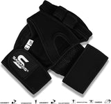 SAWANS Gym Fitness Open Workout Gloves Weight Lifting Anti Slip Padded Palm Protection Hand Grips for Men & Woman Wrist Powerlifting, Bodybuilding, Calisthenics Training