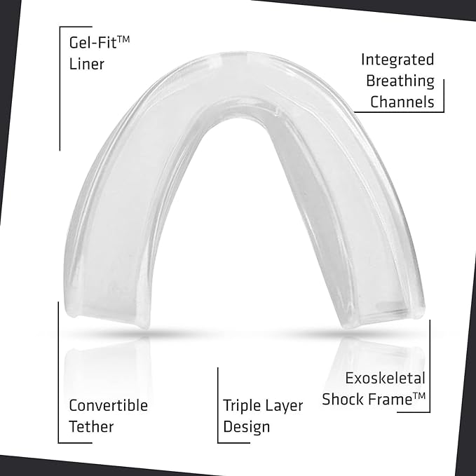 Mouth Guard Gum Shield Junior Senior Contact Rugby Sports Martial Boxing Hockey Football Adult Kids Youth Teeth Protection Boys Girls