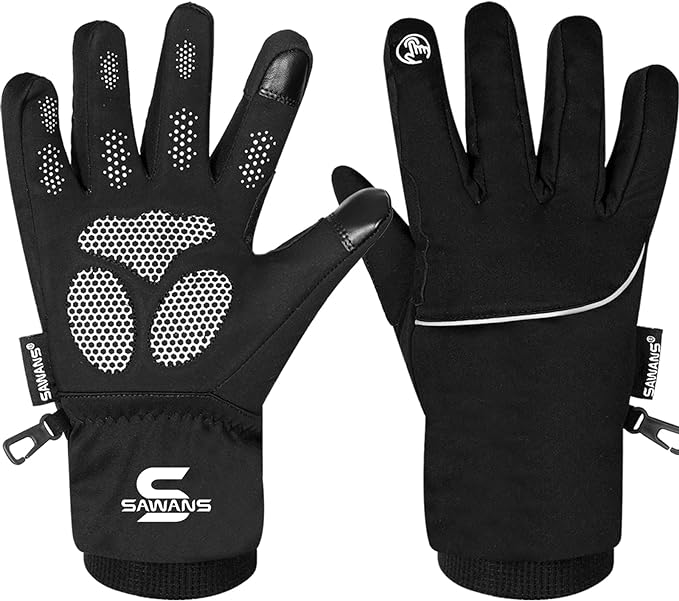 Waterproof & Windproof Thermal Winter Gloves Thinsulate  Touch Screen Ski MTB Anti Slip Cycling Snowboarding Padded Palms.