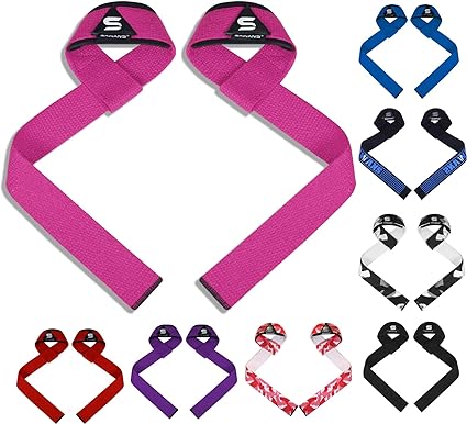 Weight Lifting Straps Grip Lifts Men Women Gym Straps Exercise Fitness Heavy Strength Training Powerlifting Bodybuilding Workout