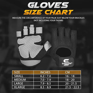 SAWANS Gym Gloves for Men & Women Weight Lifting Fitness Gloves Breathable Ladies Gloves