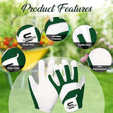 Leather Gardening Safety Working Gloves Thorn Proof for Men and Women Multipurpose Garden Gloves for Ladies