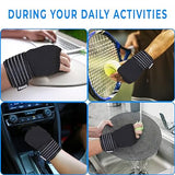 SAWANS Wrist Brace Elastic Adjustable Wrist Support with Strap Compression Relieves Wrist Pain Tendonitis Ideal for Sprains Injury or Sports Use for Men and Women, Right & Left Pack of 2