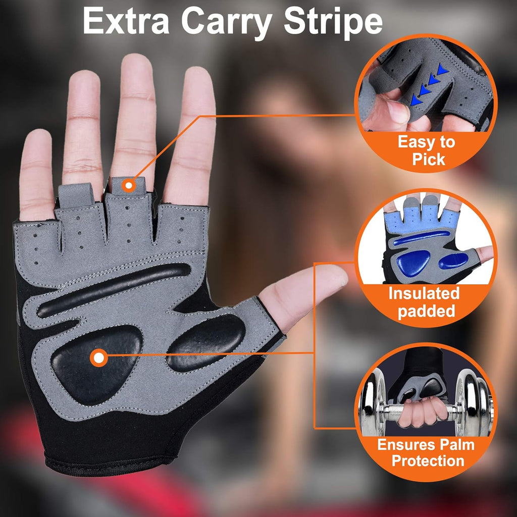 SAWANS Gym Gloves Training Weight lifting Gloves for Men Women Protection Exercise Fitness Workout Gloves Cycling Hanging Pull ups Breathable