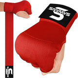 SAWANS Boxing Hand Wraps Inner Gloves for Hand Protection Long Wrist Straps Elasticated Punching Bag Training Gel Mitts Muay Thai MMA