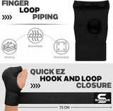 SAWANS Boxing Hand Wraps Inner Gloves for Hand Protection Long Wrist Straps Elasticated Punching Bag Training Gel Mitts Muay Thai MMA