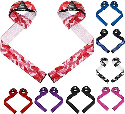 Weight Lifting Straps Grip Lifts Men Women Gym Straps Exercise Fitness Heavy Strength Training Powerlifting Bodybuilding Workout