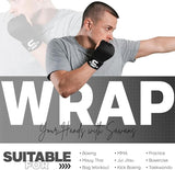SAWANS Boxing Hand Wraps Inner Gloves for Hand Protection Long Wrist Straps Elasticated Punching Bag Training Gel Mitts Muay Thai MMA