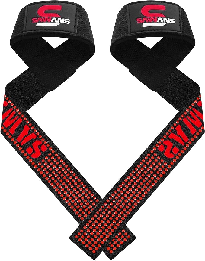 Weight Lifting Straps Neoprene Padded Bodybuilding Strength Training Wrist Straps Heavy Weight Lifting Deadlifting