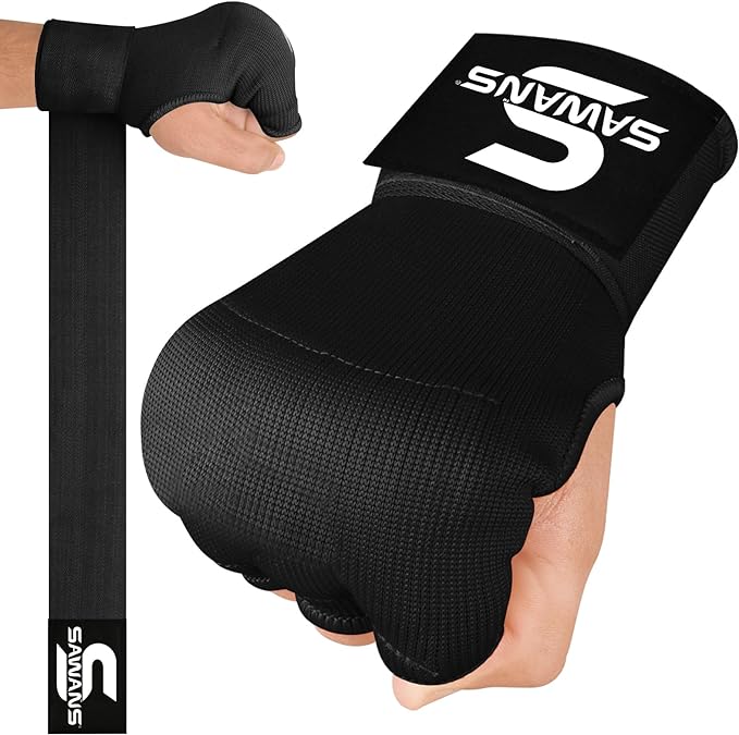 Muay Thai Do You Wear Wraps Under Boxing Gloves L-XL BLACK