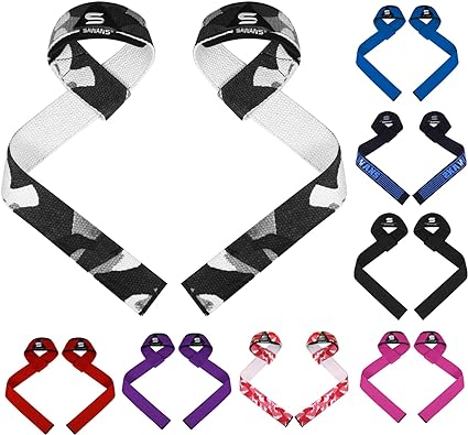 Weight Lifting Straps Grip Lifts Men Women Gym Straps Exercise Fitness Heavy Strength Training Powerlifting Bodybuilding Workout