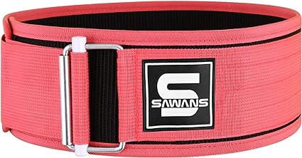 Self-Locking Weight Lifting Belt for Men and Women Fitness Premium Functional Gym belt Powerlifting Deadlift Olympic Lifts and Squats Athletes Training Workout