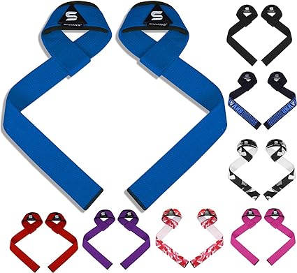 Weight Lifting Straps Grip Lifts Men Women Gym Straps Exercise Fitness Heavy Strength Training Powerlifting Bodybuilding Workout