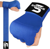 SAWANS Boxing Hand Wraps Inner Gloves for Hand Protection Long Wrist Straps Elasticated Punching Bag Training Gel Mitts Muay Thai MMA