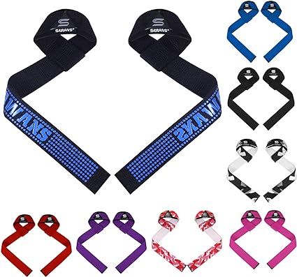 Weight Lifting Straps Grip Lifts Men Women Gym Straps Exercise Fitness Heavy Strength Training Powerlifting Bodybuilding Workout