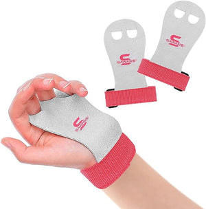 Leather Palm Hand Grips Gymnastic Pull-up Training Palm Protector for Kids Children Wrist Straps Workout Strong Support Heavy Duty