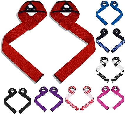 Weight Lifting Straps Grip Lifts Men Women Gym Straps Exercise Fitness Heavy Strength Training Powerlifting Bodybuilding Workout
