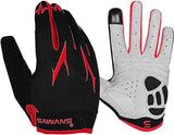 SAWANS Cycling Gloves Full Finger Mountain Bike Gloves Padded Breathable Biking Gloves for Men Women Camping Cycling Running