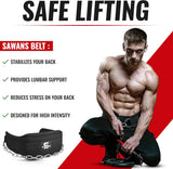 Dip Belt with 36 Inches Heavy Duty Bodybuilding Weight Lifting Dip Steel Chain for Pull Ups Exercise Gym Workout Powerlifting