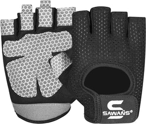 SAWANS Gym Gloves for Men & Women Weight Lifting Fitness Gloves Breathable Ladies Gloves