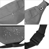 Bumbag Waist Men Women Fanny Pack Travel Running Belt Workout Gym Bum Bag Headphone Jack Adjustable 4-Zipper Pockets