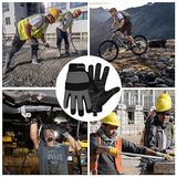 Safety Work Gloves Gardening Working Gloves Mens Women Mechanic Construction Utility Flexible Padded Palm Protection