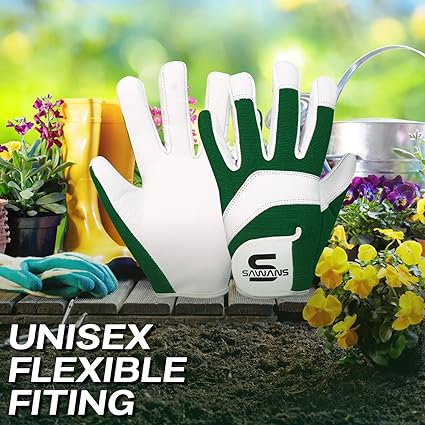 Leather Gardening Safety Working Gloves Thorn Proof for Men and Women Multipurpose Garden Gloves for Ladies