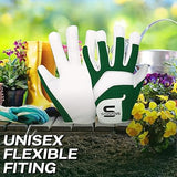 Leather Gardening Safety Working Gloves Thorn Proof for Men and Women Multipurpose Garden Gloves for Ladies