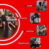 Weight Lifting Straps Neoprene Padded Bodybuilding Strength Training Wrist Straps Heavy Weight Lifting Deadlifting