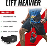 Dip Belt with 36 Inches Heavy Duty Bodybuilding Weight Lifting Dip Steel Chain for Pull Ups Exercise Gym Workout Powerlifting