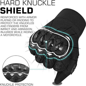 SAWANS Cross Motorcycle Gloves Protect Hand Motorbike Touch Gloves Men Motorcycle Equipment Respira Glove Men Scooter Motorcycle Glove Approved for Men and Women ATV BMX Cycling Sports