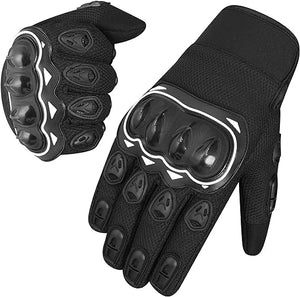 SAWANS Cross Motorcycle Gloves Protect Hand Motorbike Touch Gloves Men Motorcycle Equipment Respira Glove Men Scooter Motorcycle Glove Approved for Men and Women ATV BMX Cycling Sports