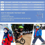 Kids Running Sports Gloves Cycling Boys Winter Touch Screen Thermal Children Girls Windproof Outdoor Anti-slip Gloves Warm Bike Riding Football Walking Ski Ages 4-12