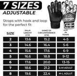 SAWANS Football Goalkeeper Gloves For Boys kids Children Youth Training Gloves Soccer Goalie Goalkeeping Wrist Protection Grip Palms Adults Men