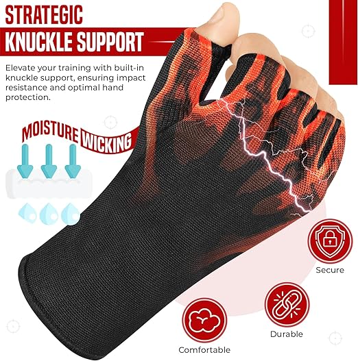 SAWANS Inner Gloves, Muay Thai Boxing Wraps, Boxing Elastic Band, Boxing Gloves, Sports Wraps, Kickboxing, Boxing Gloves, Boxing Gloves