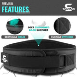 SAWANS Weightlifting Belt Men Women Martial Arts Fitness Bodybuilding Strength Training Powerlifting Gym Weightlifting Belt Train Weightlifting Belt for Men