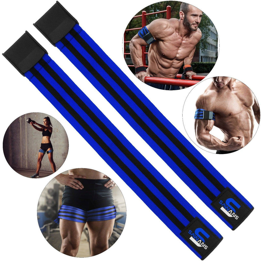 SAWANS Occlusion Training Bands Blood Flow Restriction Training wraps Fitness 2X