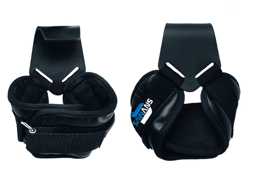 Weight Lifting Hooks Reverse Grips Training Gym Straps Gloves Wrist Support Bar