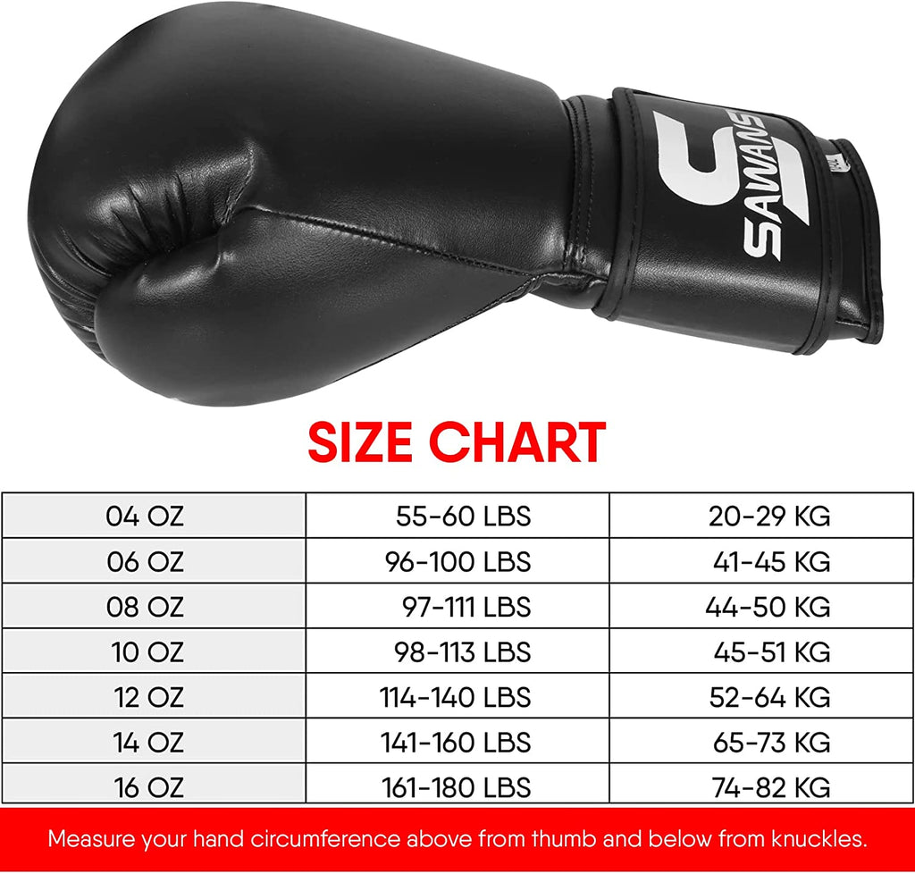 Boxing Gloves Men Women Children Kids Kickboxing MMA Martial Art Punching Bag Adult Mitts