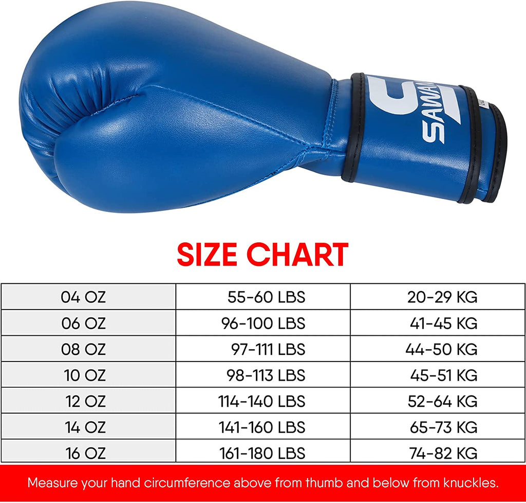 Boxing Gloves Men Women Children Kids Kickboxing MMA Martial Art Punching Bag Adult Mitts