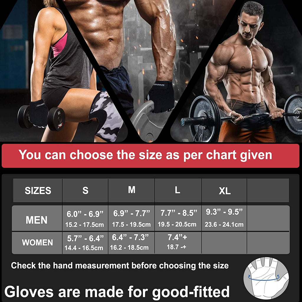 Gym Gloves Training Weight lifting Gloves for Men Women Wrist Support Padded Extra Grip Palm Protection Exercise Fitness
