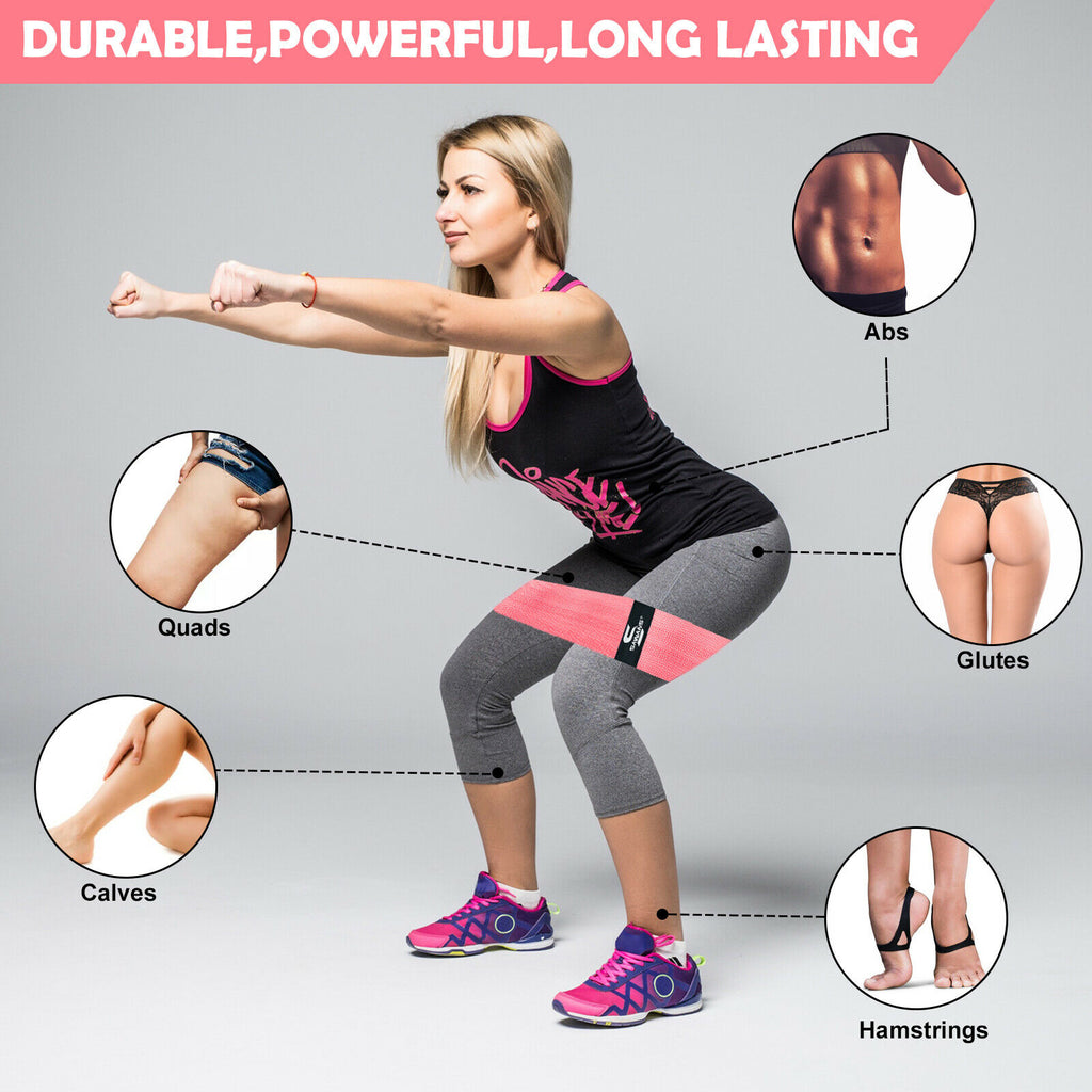 Resistance Bands Pack of 3 ( Pink )