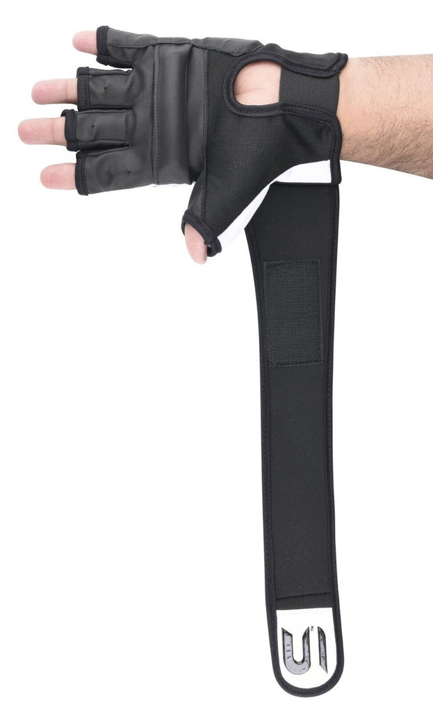 Leather MMA Boxing Gel Gloves Body Combat Punch Bag Training Martial Art