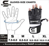 Leather MMA Boxing Gel Gloves Body Combat Punch Bag Training Martial Art