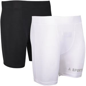 Compression Shorts Cricket Boxer Groin Guard Support MMA Running Fitness