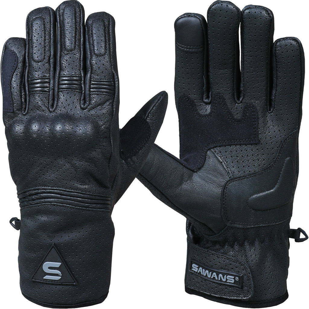 Leather Summer Motorcycle Motorbike Gloves Winter Gloves