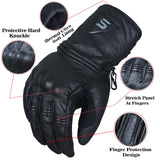 Leather Summer Motorcycle Motorbike Gloves Winter Gloves