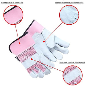 Thorn Proof Work Gloves Heavy duty Leather Gardening Gloves FOR MEN WOMEN AND KIDS Washable Gripper